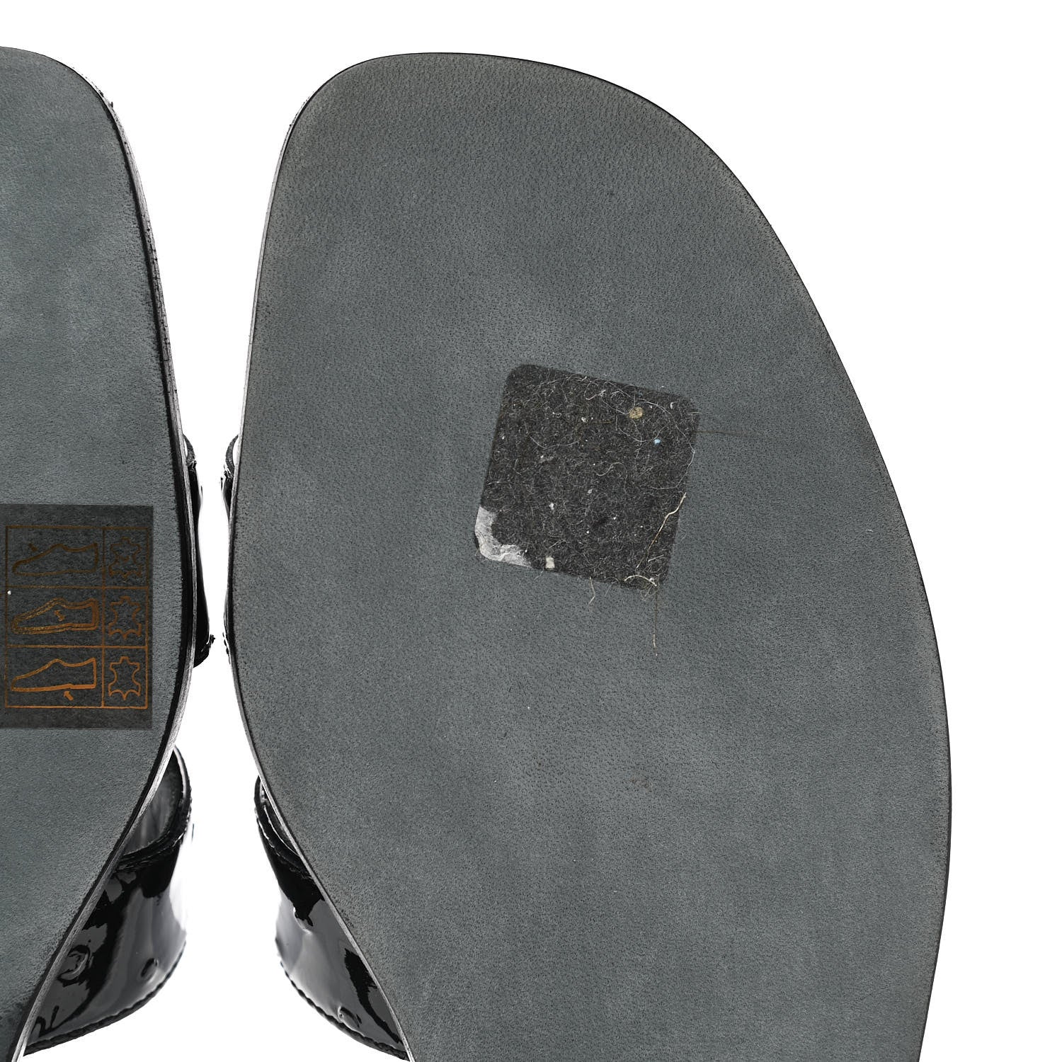 Hermes Ostrich Oran Sandals 38.5 Black 9 of 10