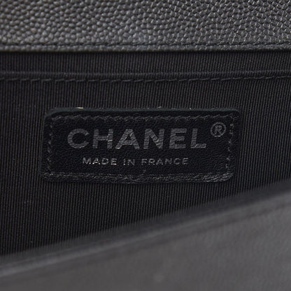 Chanel Caviar Quilted Medium Boy Flap So Black 6 of 9