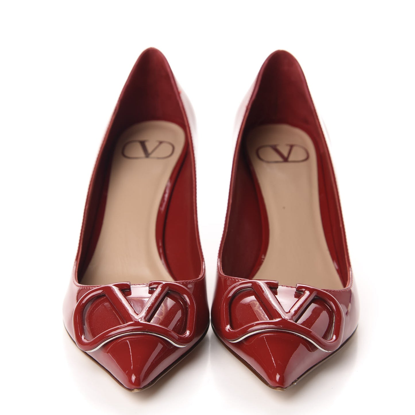 Patent Vlogo Signature 80mm Pumps 37.5 Red