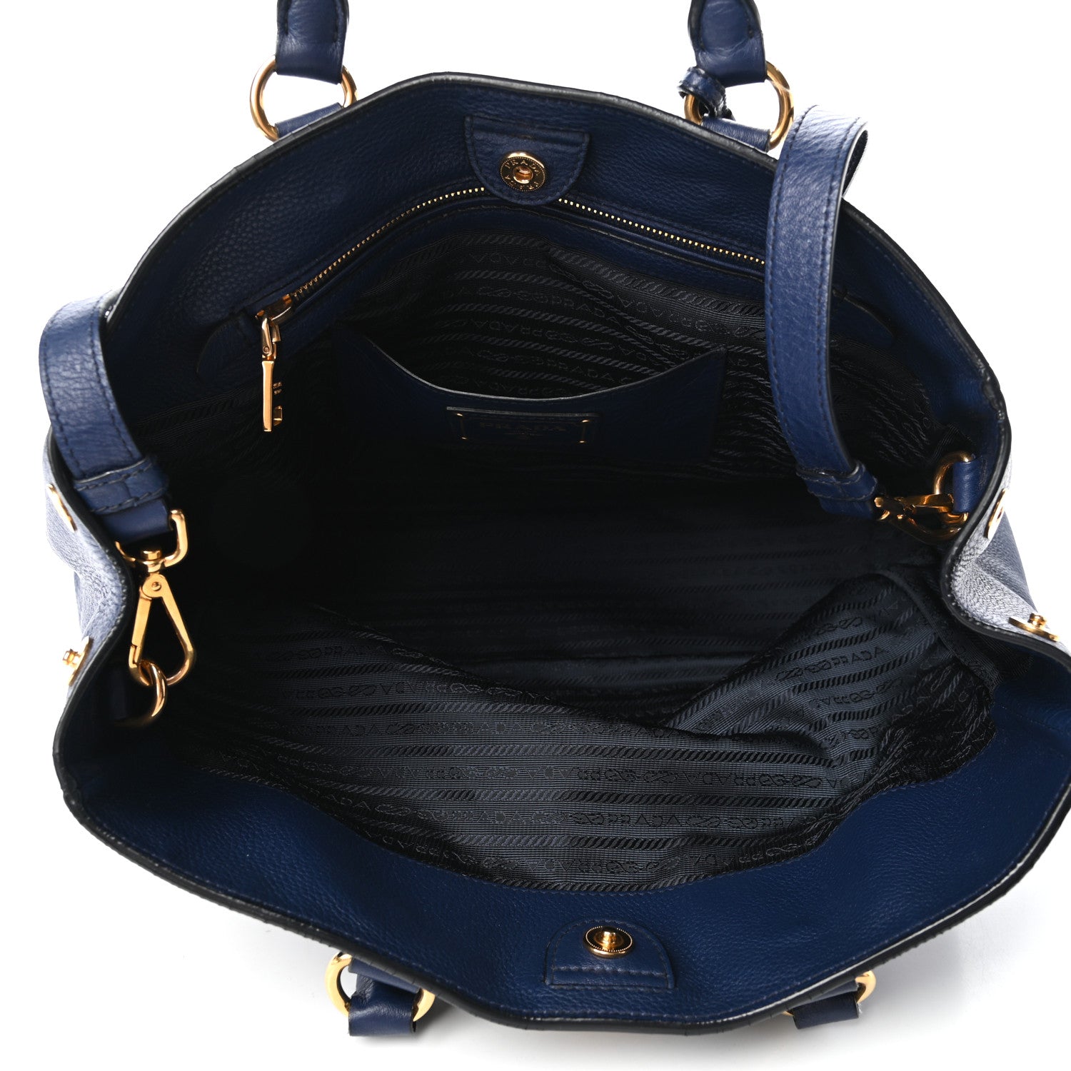 Prada Vitello Daino Tote Inchiostro 5 of 17