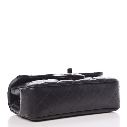 Chanel Lambskin Quilted Extra Mini Rectangular Flap Black 4 of 8