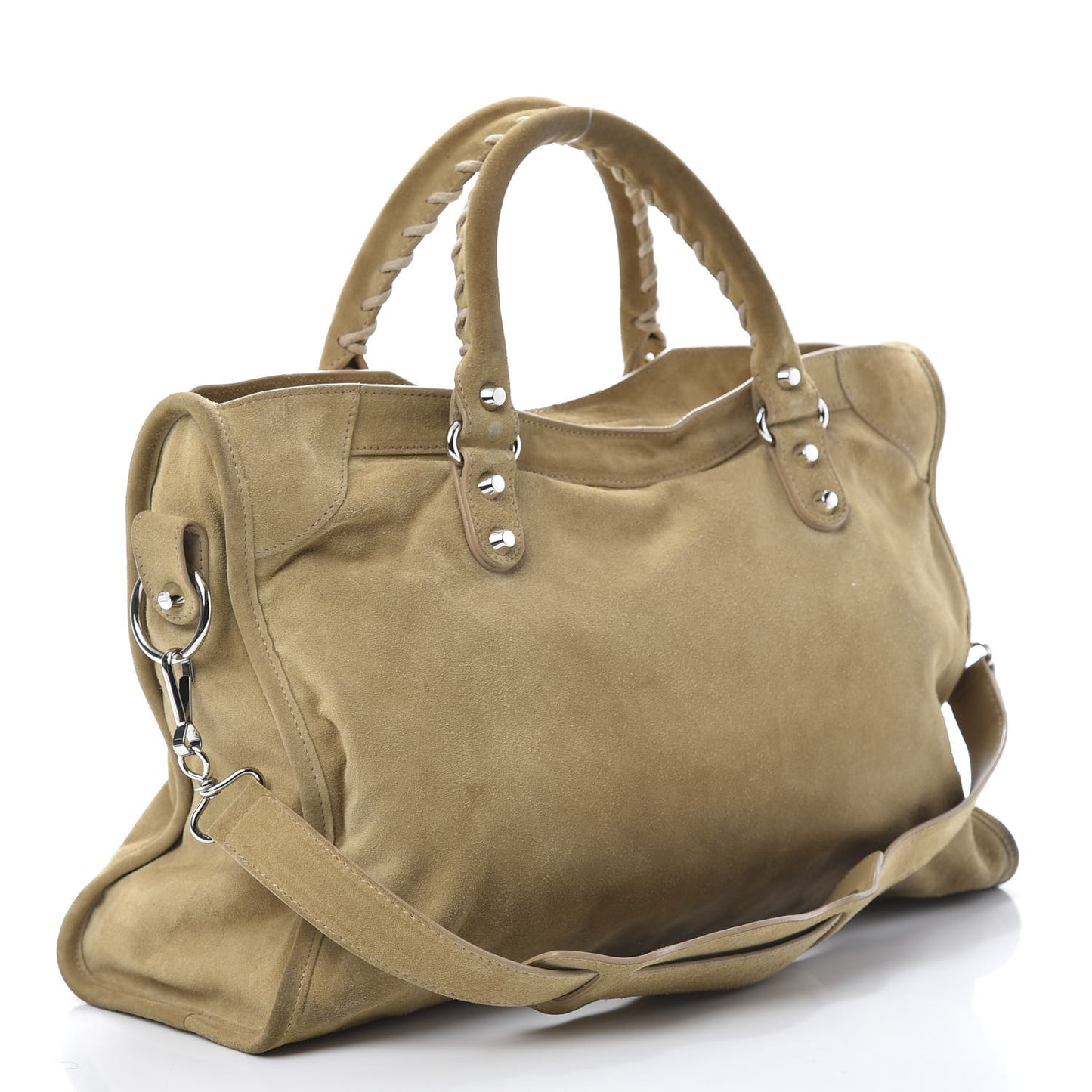Baby Daim Suede Classic Hardware Silver City Beige Latte