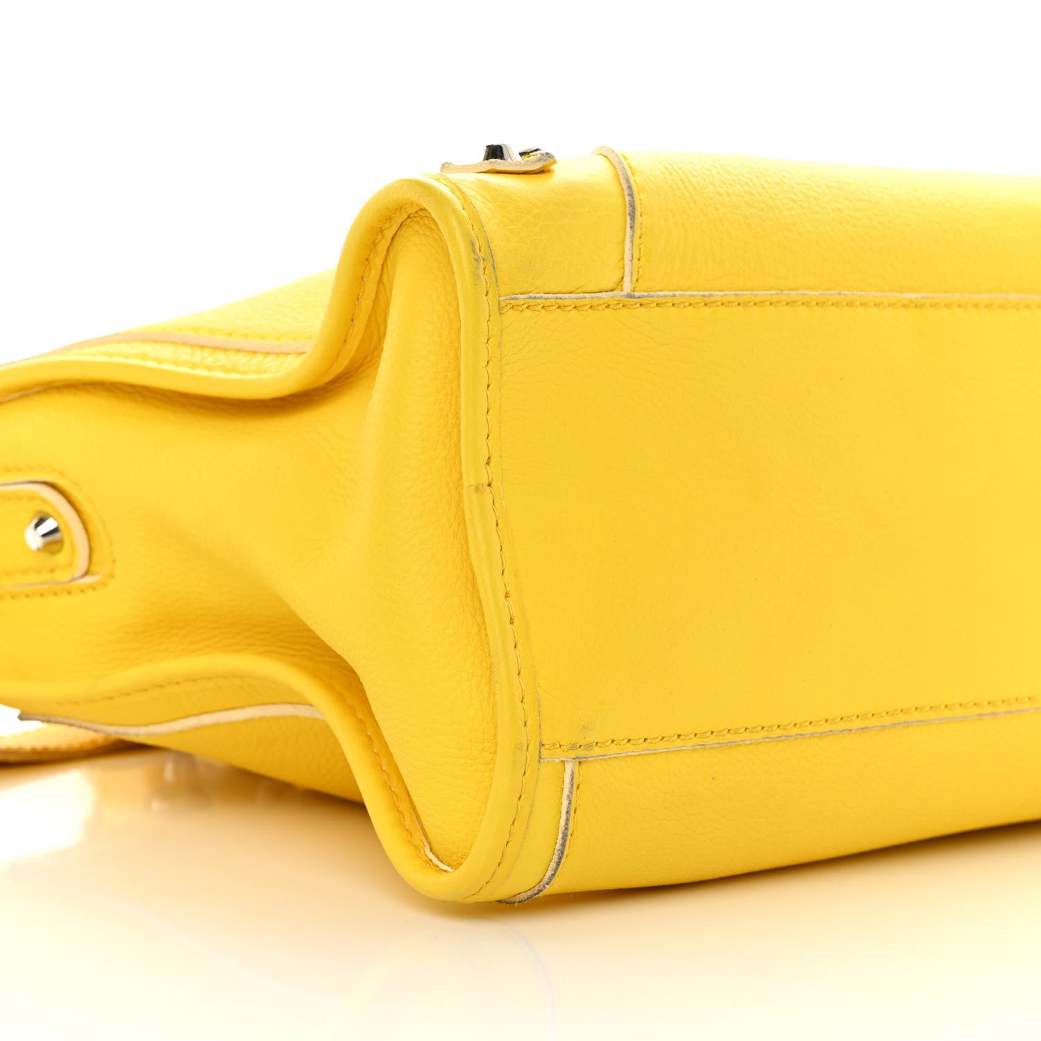Balenciaga Vibrato Calfskin Classic Silver Hardware City Jaune Soleil 9 of 19