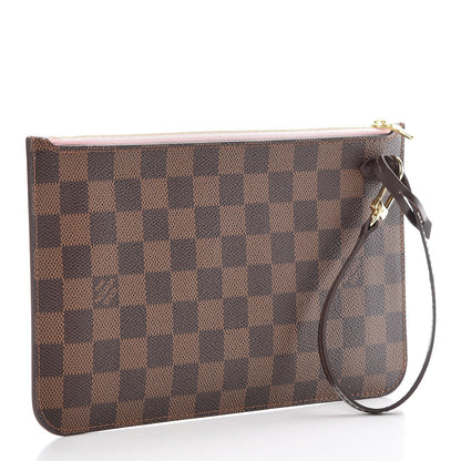 Louis Vuitton Damier Ebene Neverfull MM GM Pochette Rose Ballerine 3 of 9