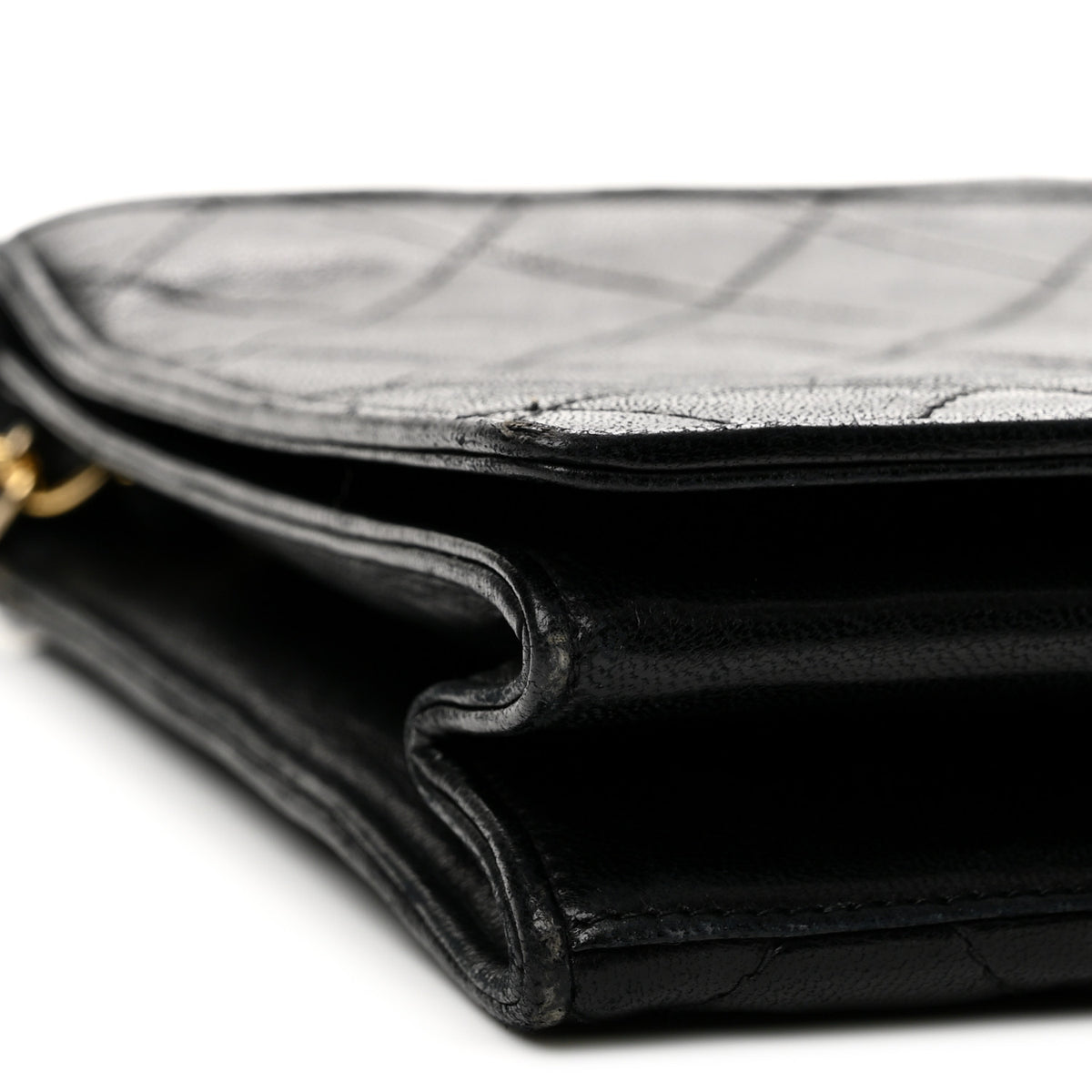 Chanel Lambskin Quilted CC Small Single Flap Black 11 of 14