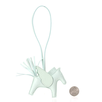 Hermes Milo Lambskin Grigri Rodeo Pegase Horse Bag Charm PM Vert Fizz 2 of 5