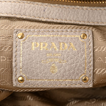 Prada Jacquard Logo Cervo Fringe Bowler Corda Talco 6 of 25