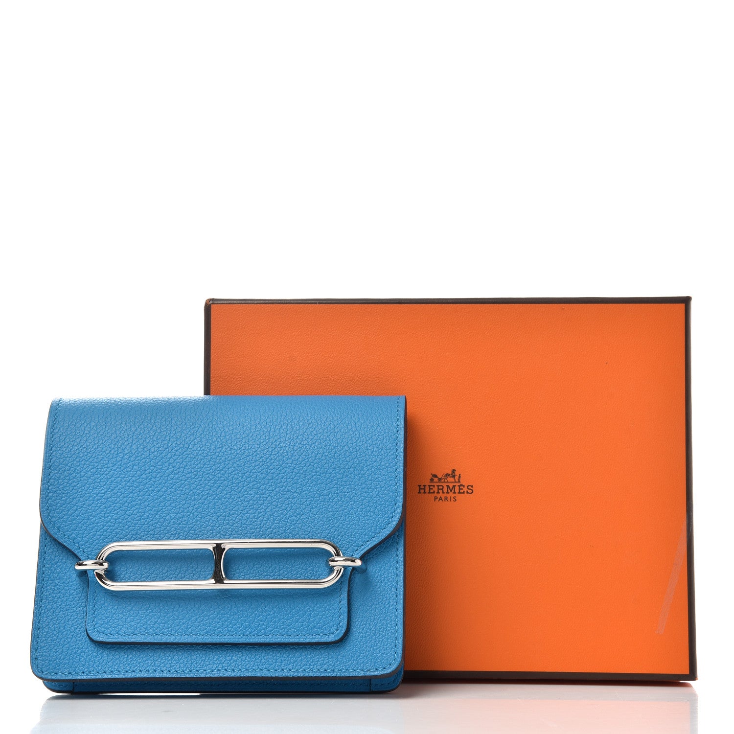 Hermes Evercolor Verso Roulis Slim Wallet Bleu Frida Rose Mexico 8 of 8