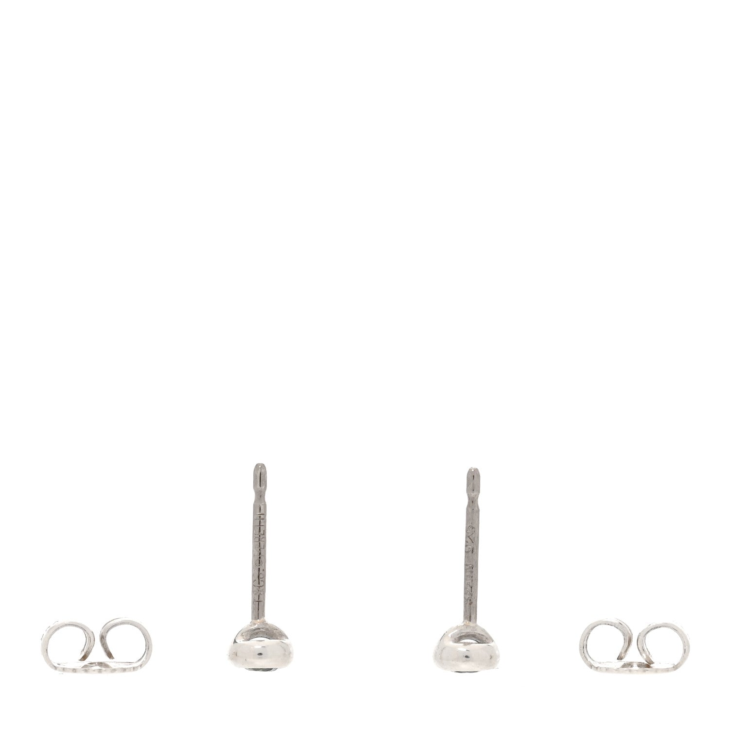 Tiffany Sterling Silver Aquamarine Color By The Yard Earrings 3 of 4