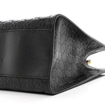 Gucci Guccissima Medium Padlock Tote Black 10 of 10