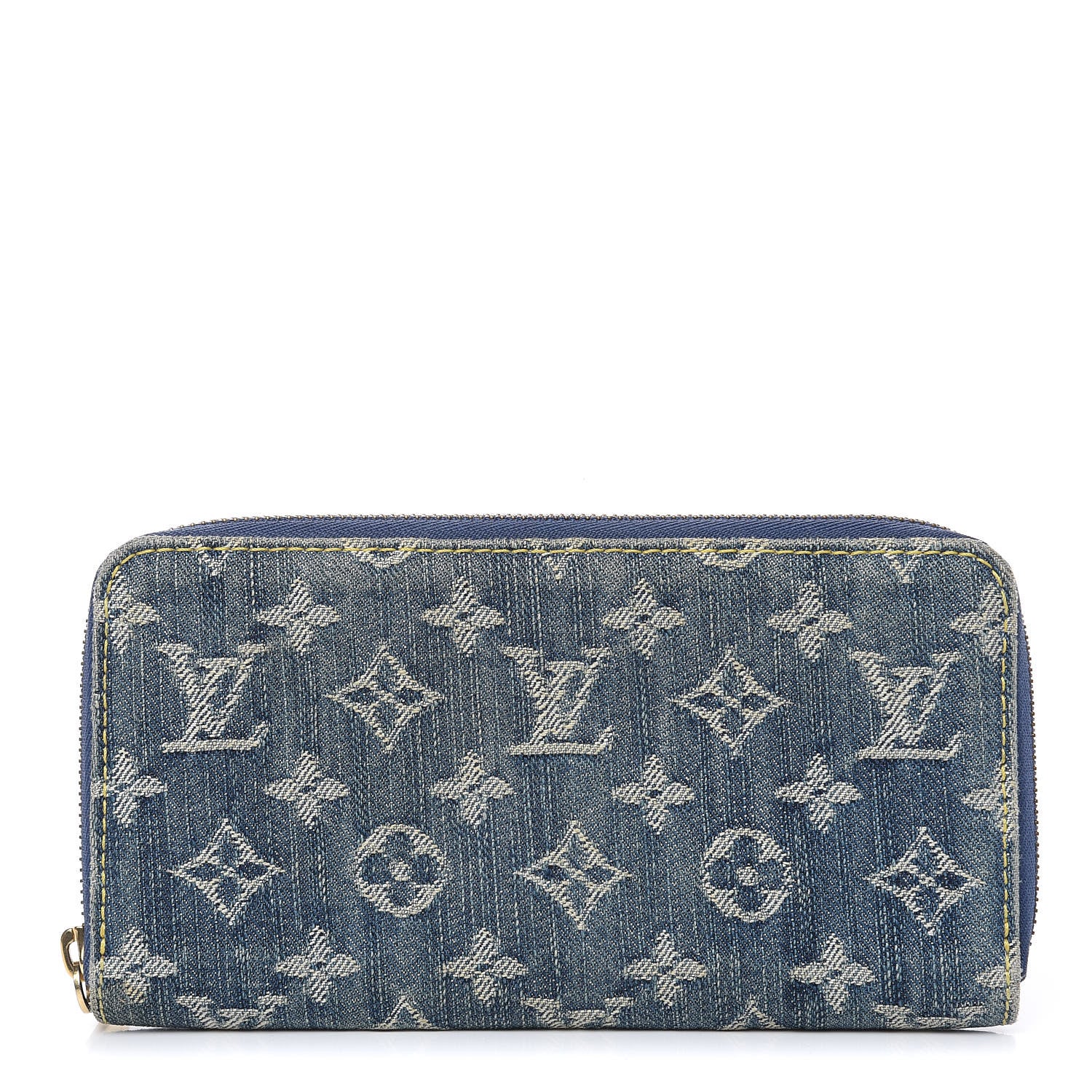 Louis Vuitton Monogram Denim Zippy Wallet Blue 1 of 11