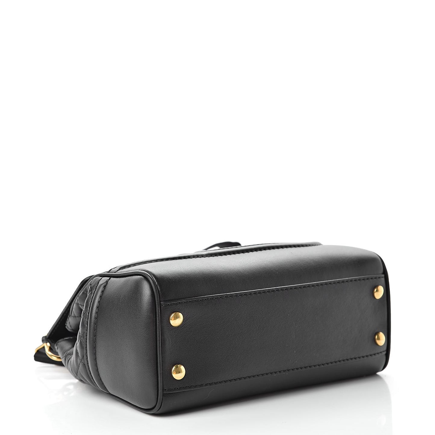 Vitello Quilted Medium Palazzo Empire Bag Black