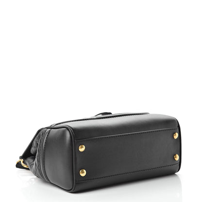 Versace Vitello Quilted Medium Palazzo Empire Bag Black 5 of 14