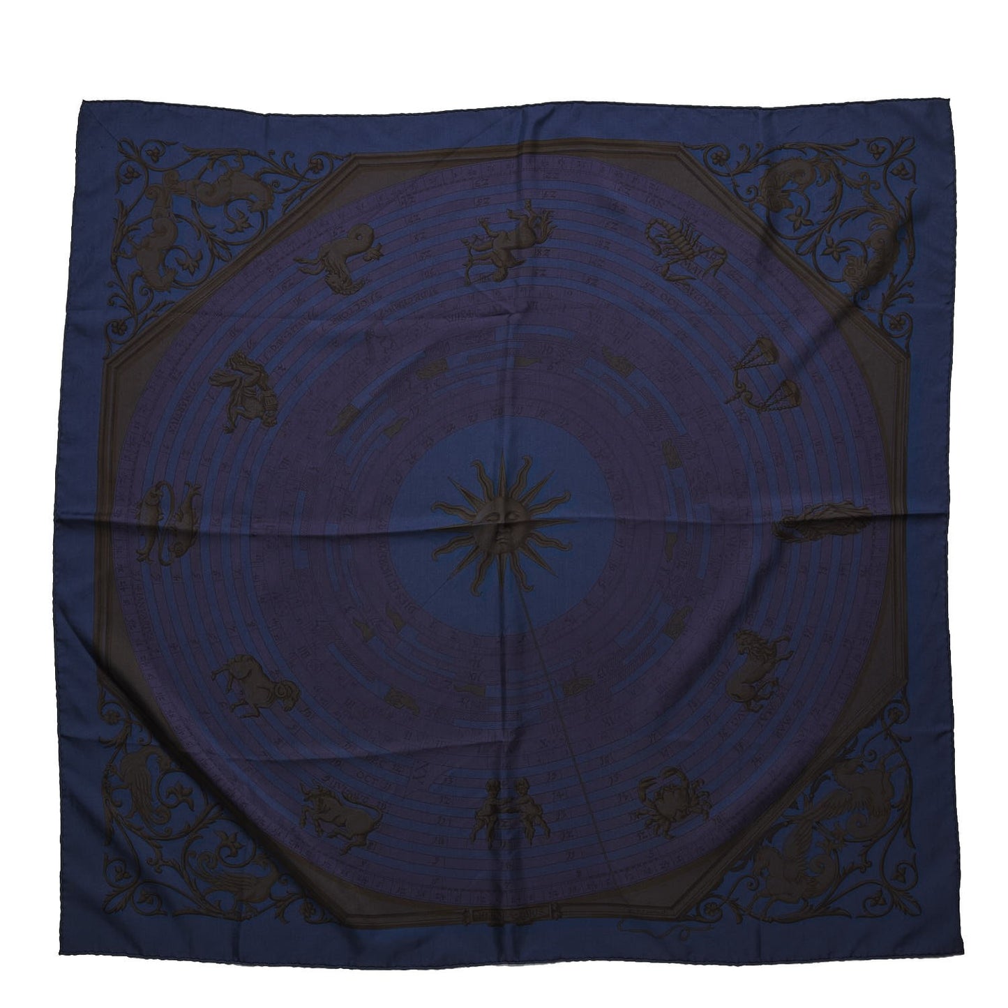 Silk Dip Dye Astrologie Scarf 90