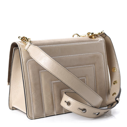 Fendi Agnello Old Shine Chamois F is Fendi Embossed Kan U Shoulder Bag Amido Nude 3 of 9