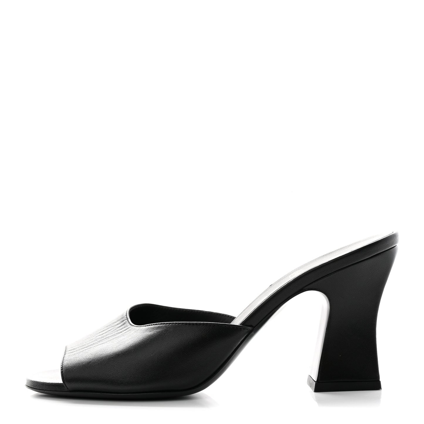 Lambskin CC Chain Mules 38.5 Black