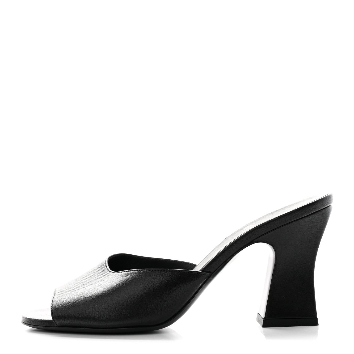 Chanel Lambskin CC Chain Mules 38.5 Black 1 of 9