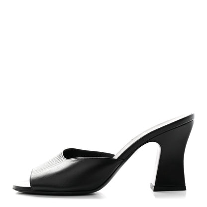 Chanel Lambskin CC Chain Mules 38.5 Black 1 of 9