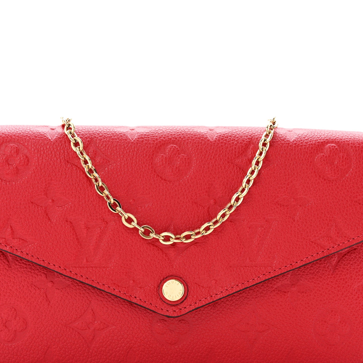 Empreinte Pochette Felicie Chain Wallet Scarlet