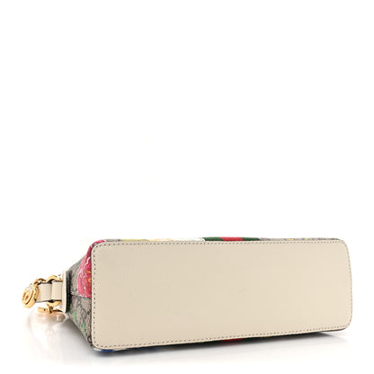 Gucci GG Supreme Monogram Flora Web GG Small Ophidia Dome Shoulder Bag White 4 of 16