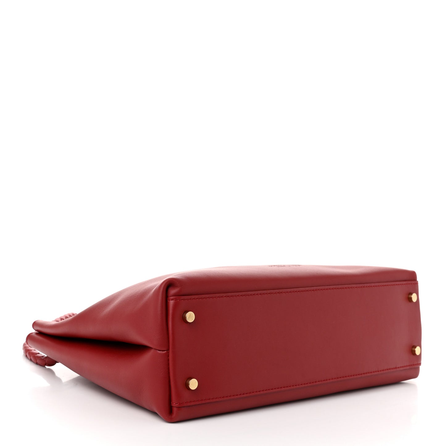 Silky Calfskin Medium Andiamo Shoulder Bag Rosewood Space