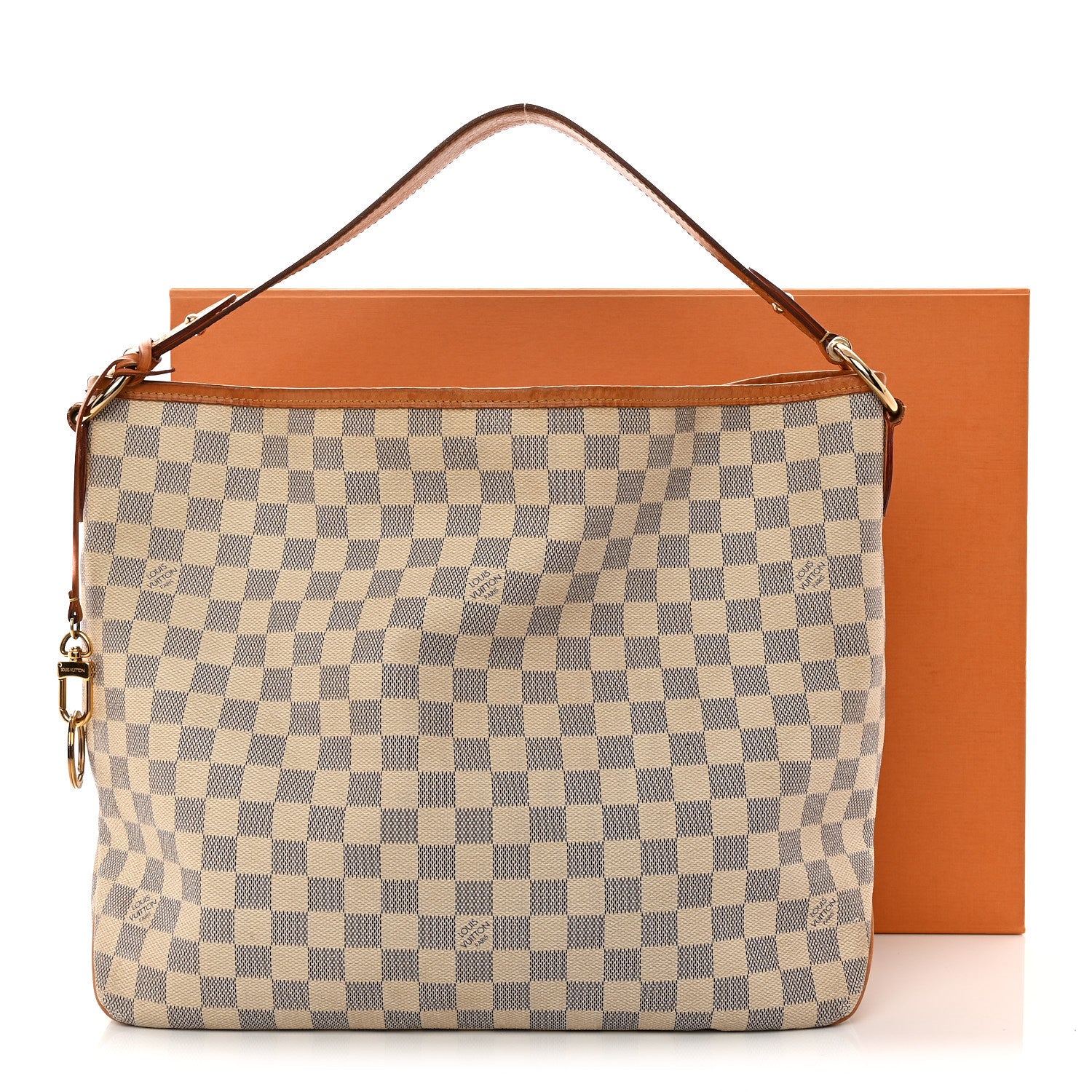 Louis Vuitton Damier Azur Delightful MM Rose Ballerine 14 of 14