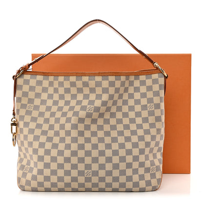 Louis Vuitton Damier Azur Delightful MM Rose Ballerine 14 of 14