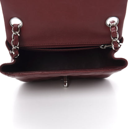 Chanel Lambskin Quilted Mini Square Flap Burgundy 5 of 10