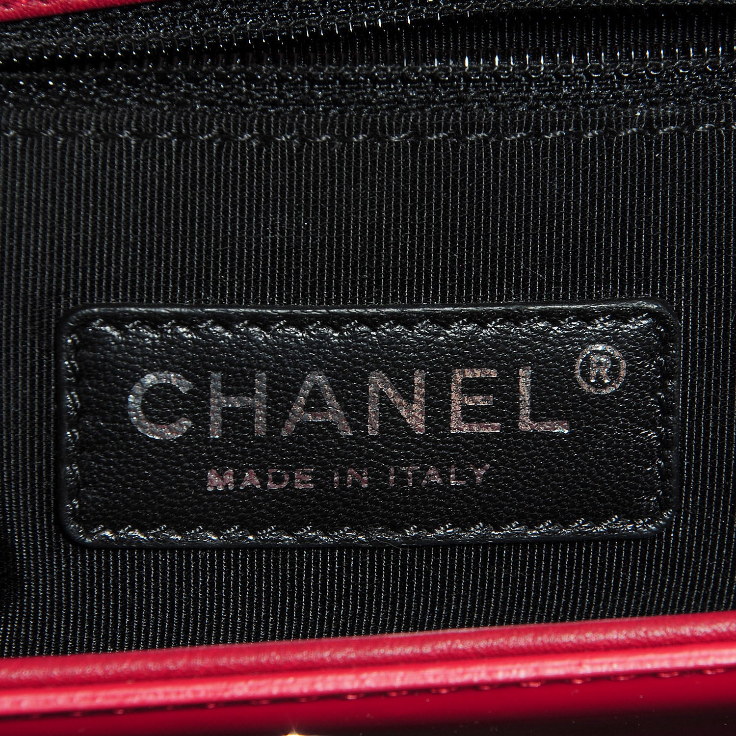 Chanel Patent Leather New Medium Boy Flap Plexiglass Red 7 of 8
