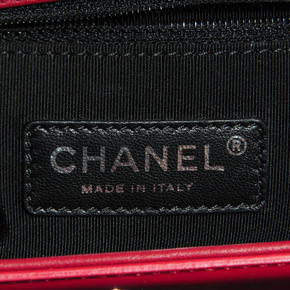 Chanel Patent Leather New Medium Boy Flap Plexiglass Red 7 of 8
