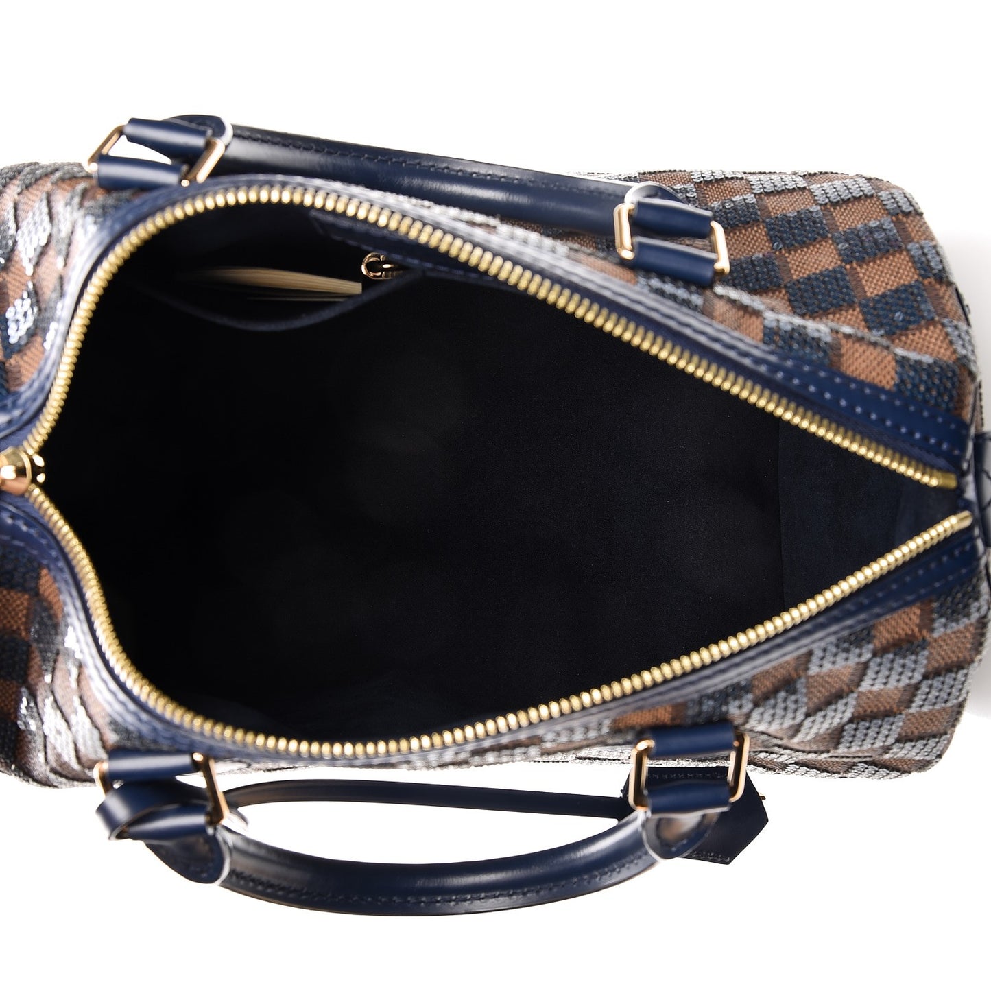 Damier Paillettes Speedy 30 Blue