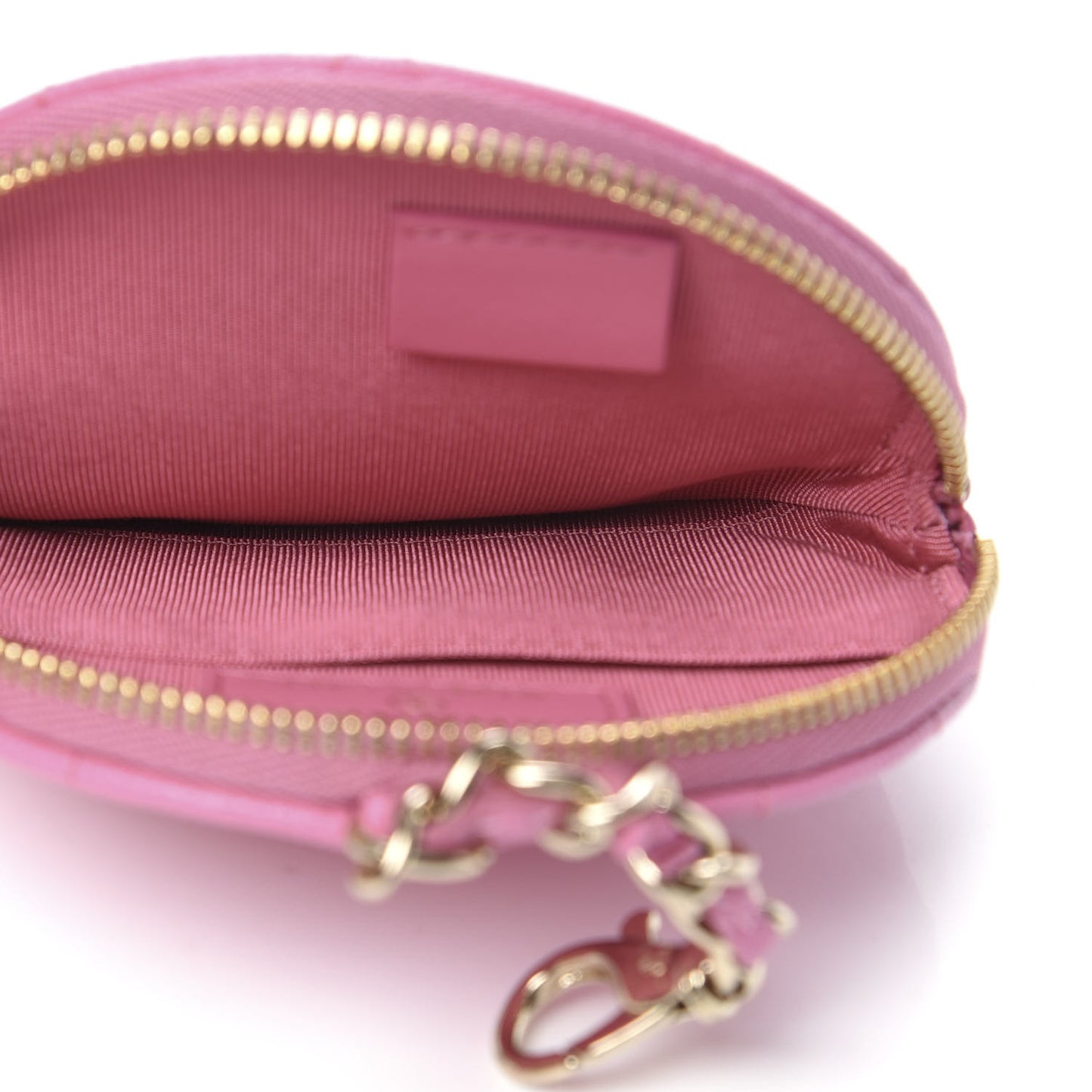 Caviar Quilted Coin Purse Pink