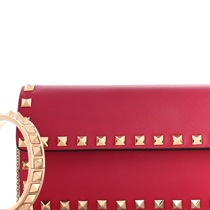 Valentino Garavani Nappa Rockstud Bangle Clutch Cyclamin 7 of 11