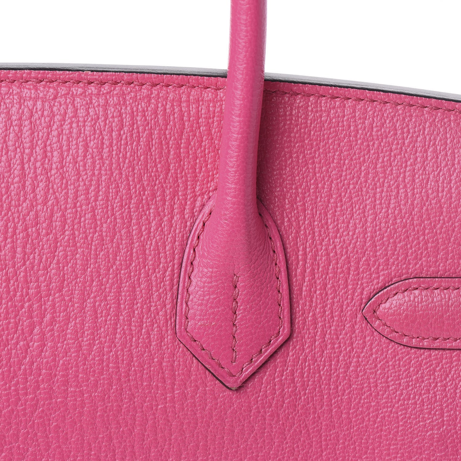 Hermes Chevre Mysore Horseshoe Birkin 30 Rose Tyrien Ultraviolet 27 of 35