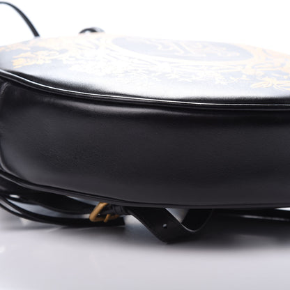 Gucci Calfskin LA Round Backpack Black Gold 8 of 9