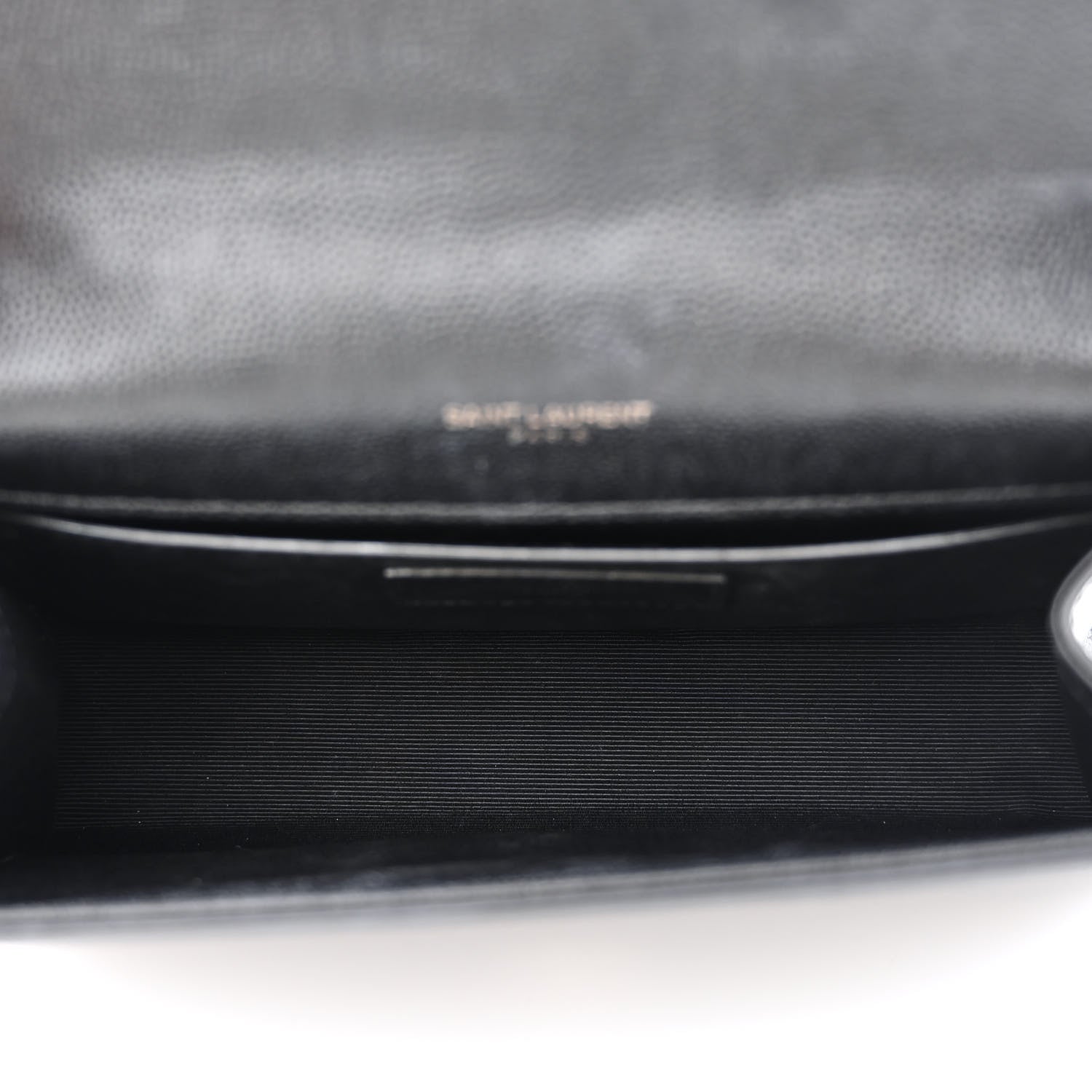 Saint Laurent Grain De Poudre Small Monogram Monochrome Kate Satchel Black 5 of 13