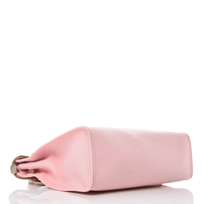 Hermes Vache Hunter Toile Herbag Zip 31 PM Rose Sakura 5 of 12