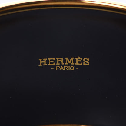 Hermes Enamel Printed Grand Apparat Extra Wide Bracelet 65 White 4 of 6