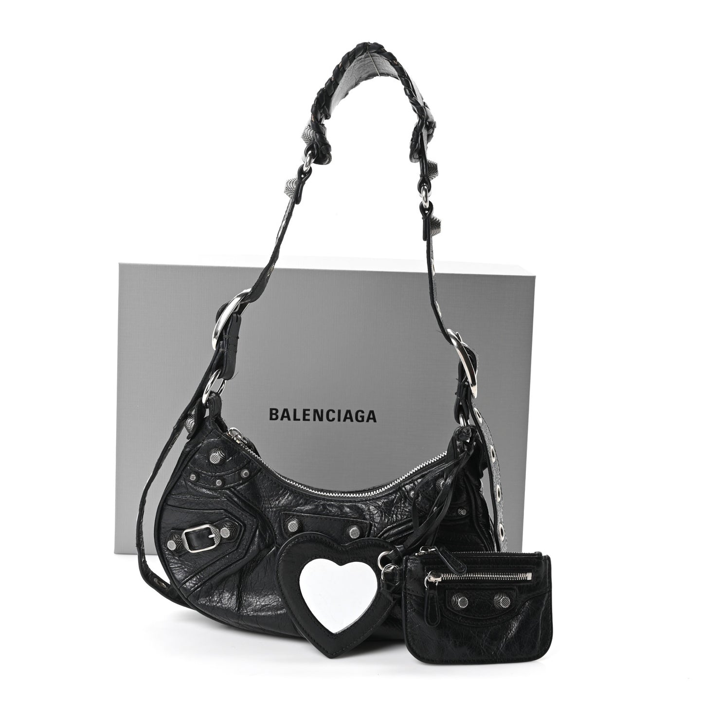 Agneau Arena Le Cagole Shoulder Bag XS Black