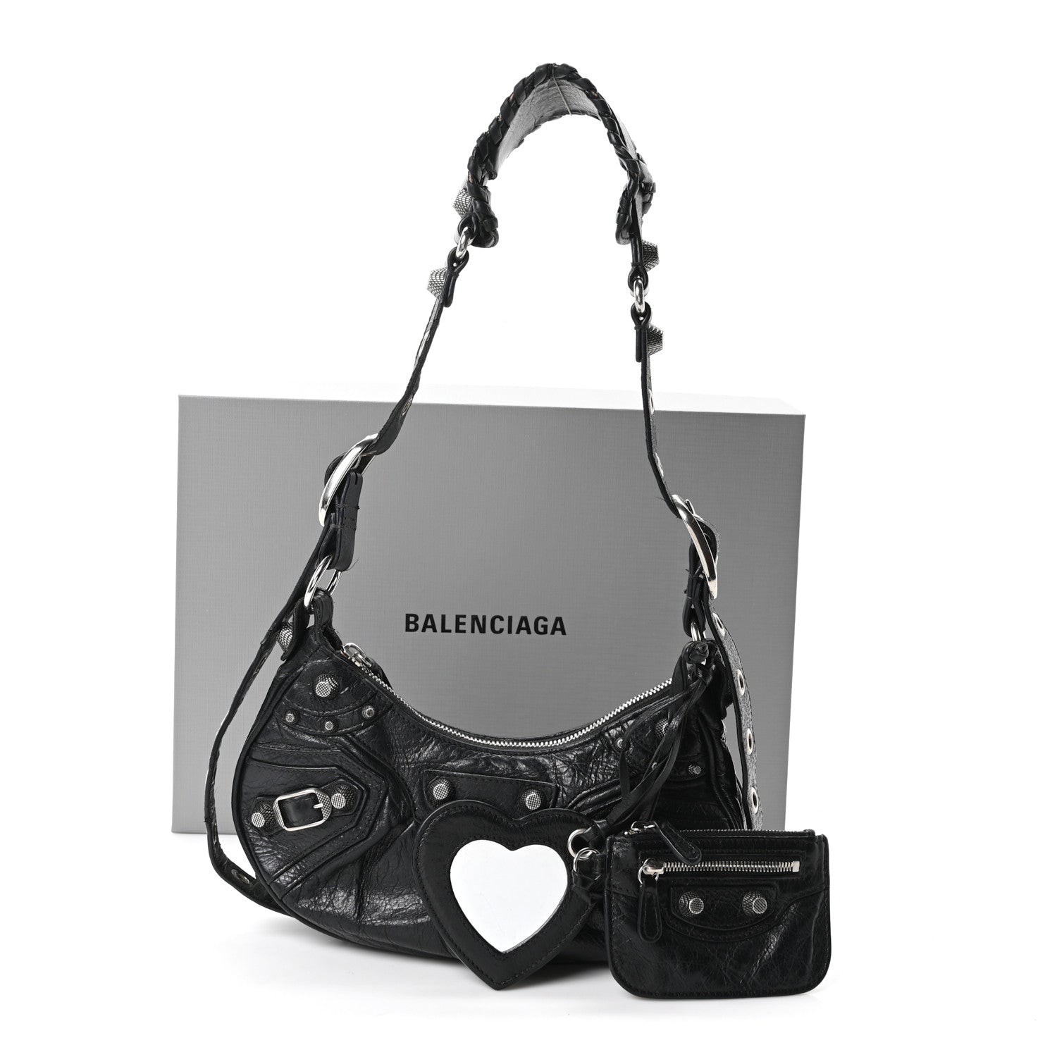 Balenciaga Agneau Arena Le Cagole Shoulder Bag XS Black 12 of 12