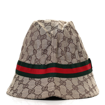 Gucci Monogram Web Bucket Hat L Brown 2 of 7