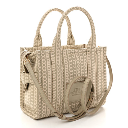 Marc Jacobs Calfskin Small The Monogram Tote Khaki 3 of 11