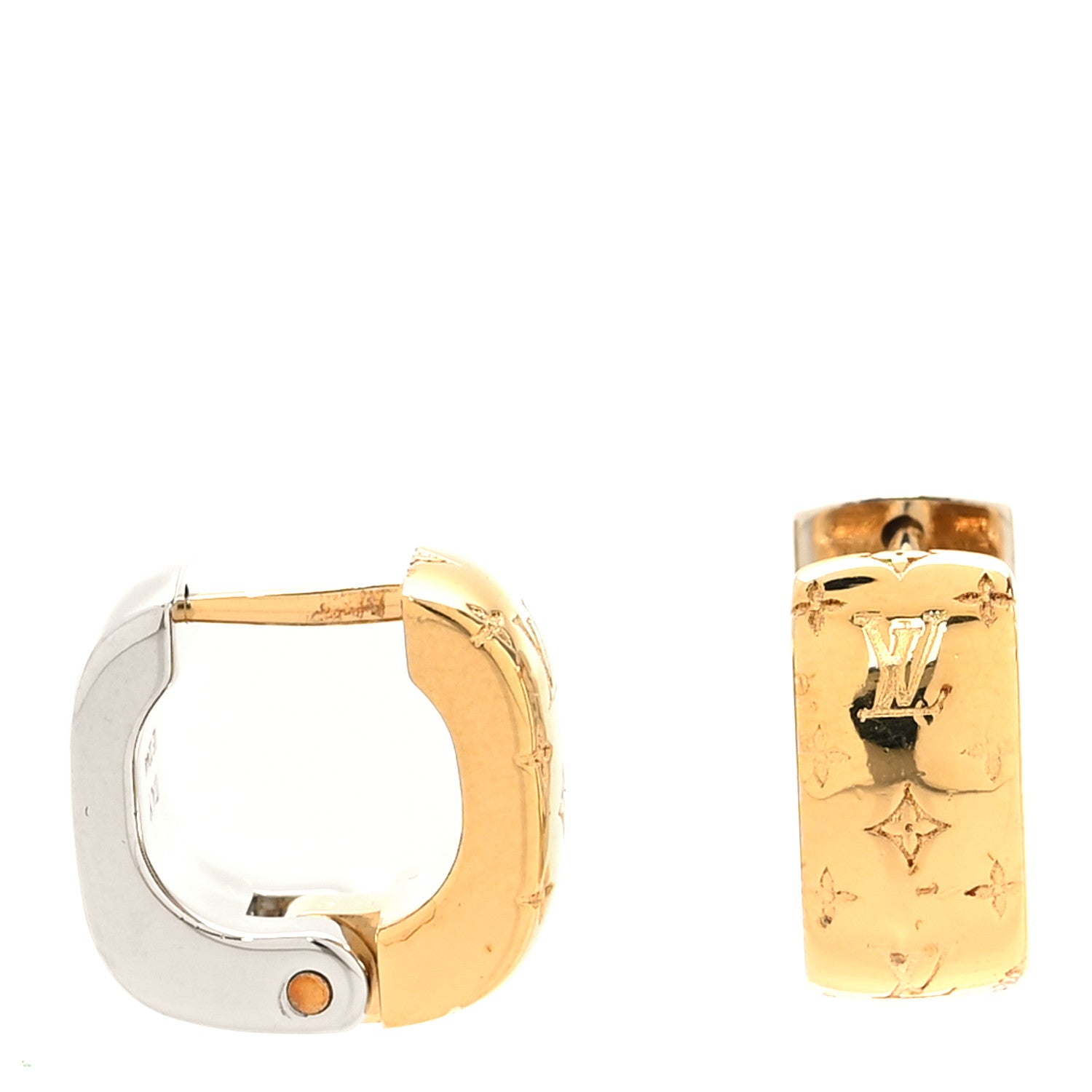 Louis Vuitton Nanogram Earrings Gold 1 of 4