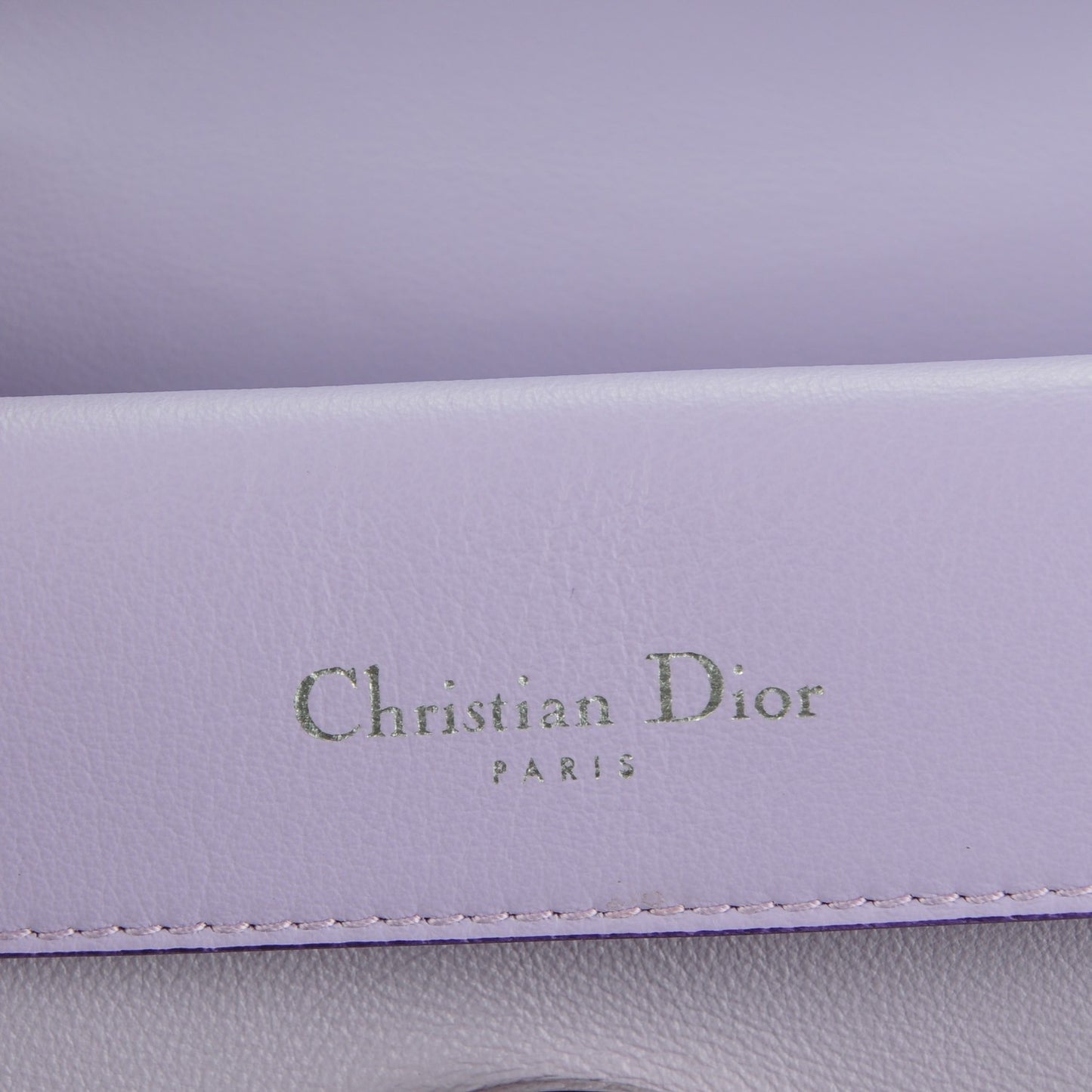 Smooth Calfskin Tri-Color Mini Be Dior Flap Lilac Silver Pale Pink