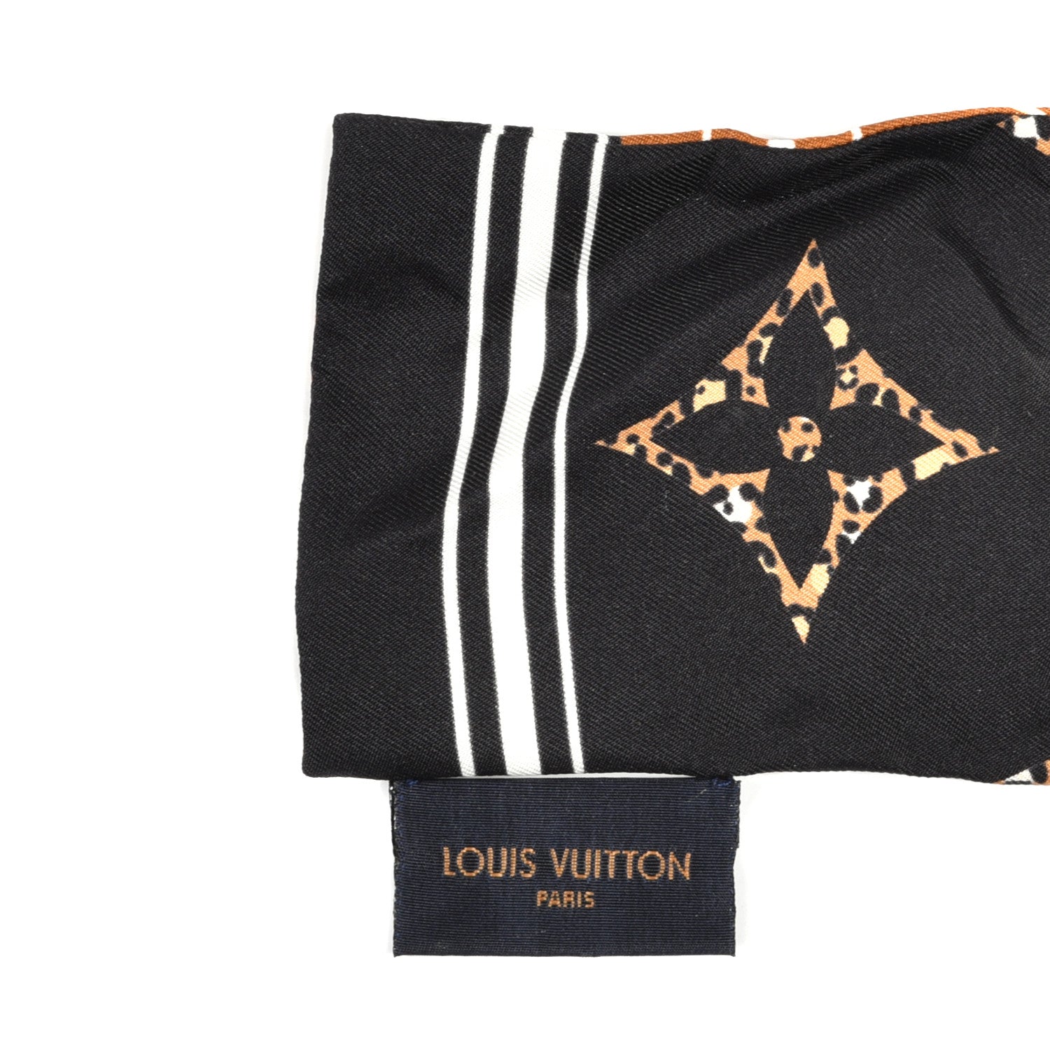 Louis Vuitton Silk Monogram Giant Jungle Bandeau Black 5 of 5