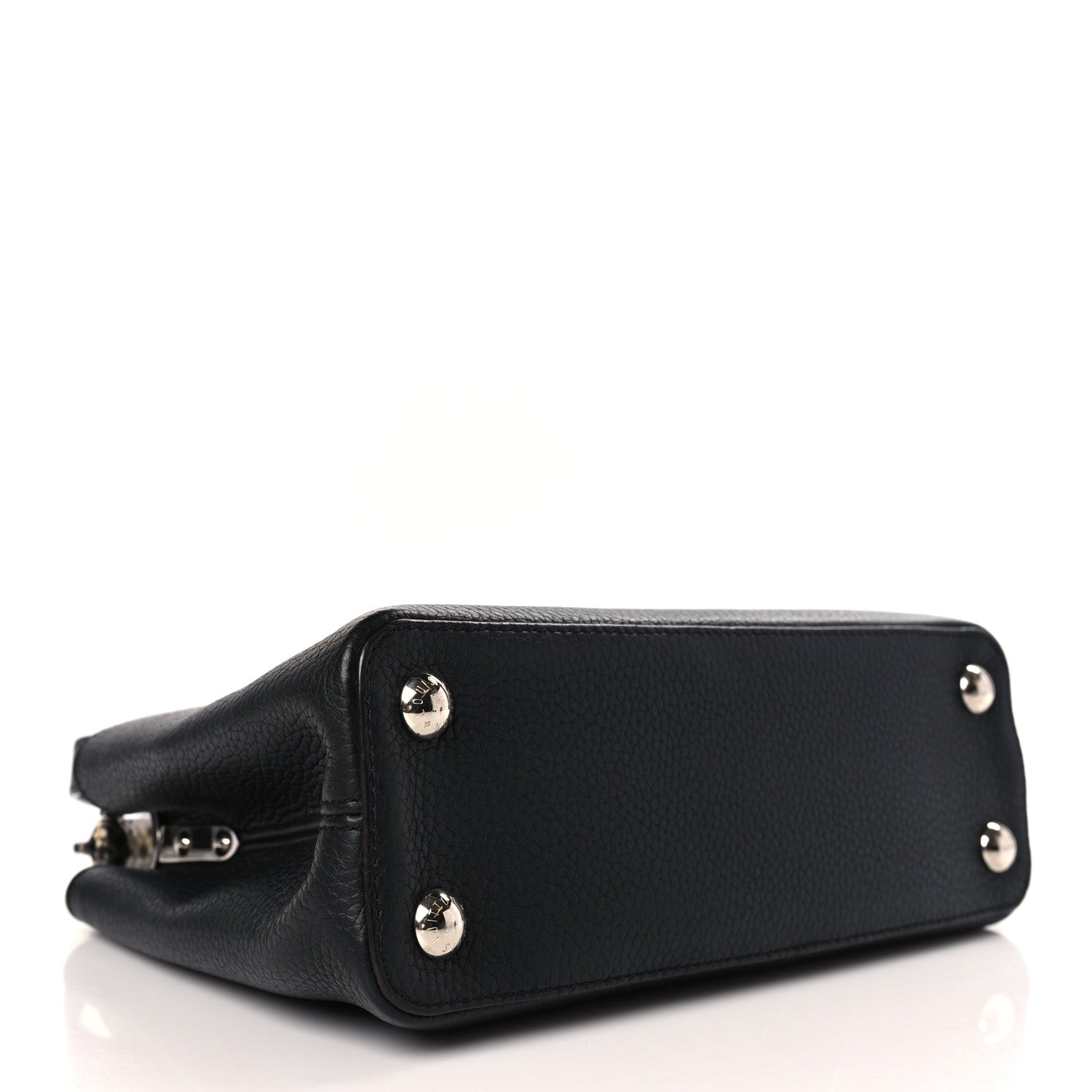 Louis Vuitton Taurillon Snakeskin Capucines BB Black 4 of 8