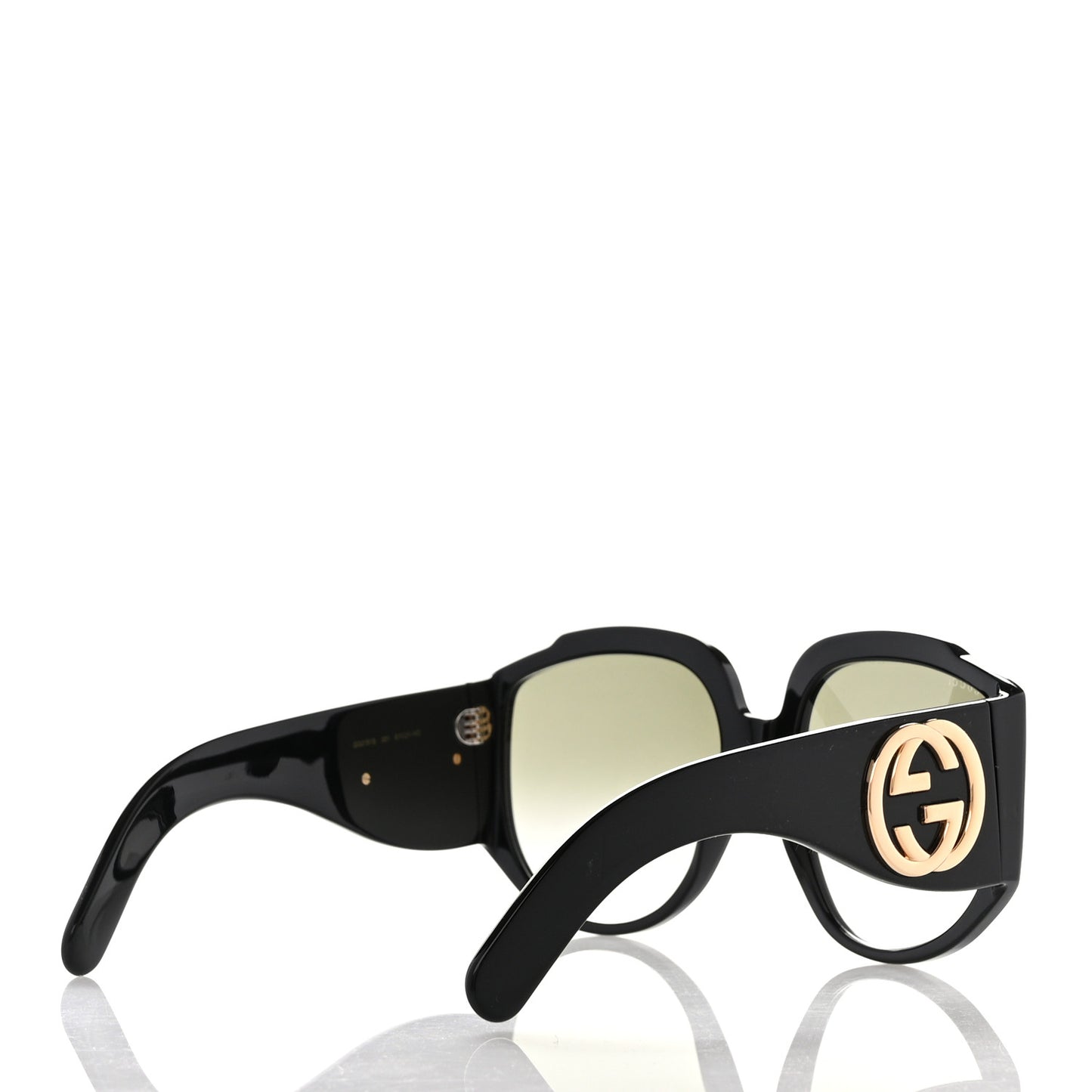 Acetate Oversized Interlocking G GG0151S Sunglasses Black