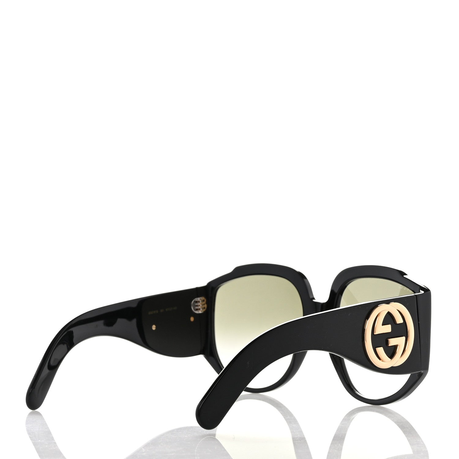 Gucci Acetate Oversized Interlocking G GG0151S Sunglasses Black 4 of 8