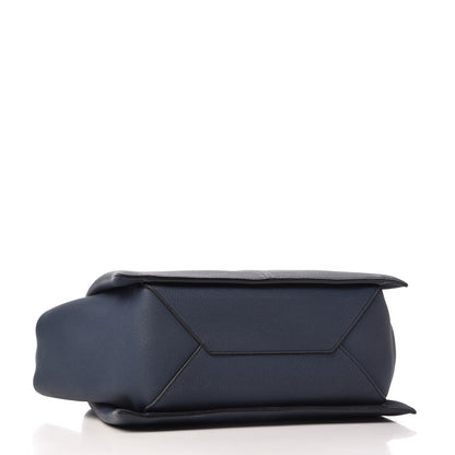 Celine Baby Grained Calfskin Small Tri-Fold Bag Steel Blue 4 of 9
