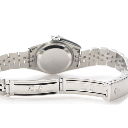 Rolex Stainless Steel 18K White Gold Diamond 26mm Oyster Perpetual Datejust Watch Silver 69174 6 of 6